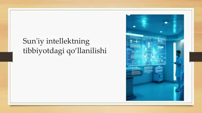 Sun'iy intellektning tibbiyotdagi qo‘llanilishi 1