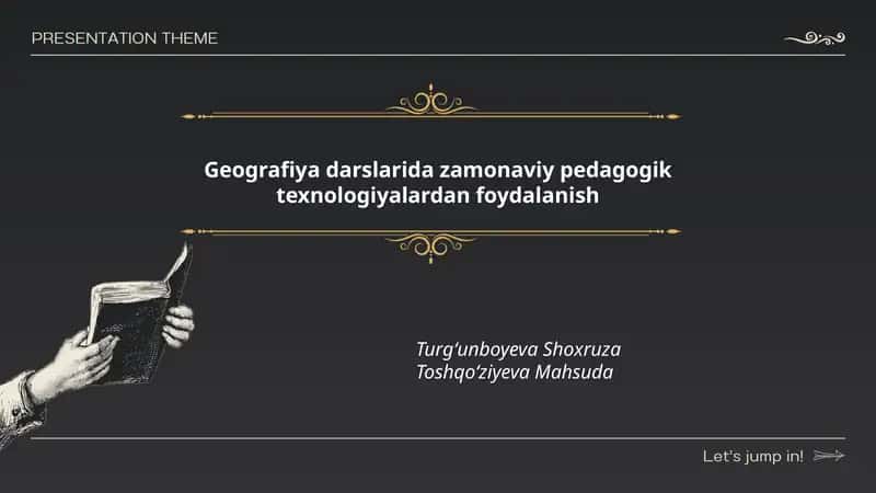 Zamonaviy pedagogik texnologiyalardan foydalanish 1