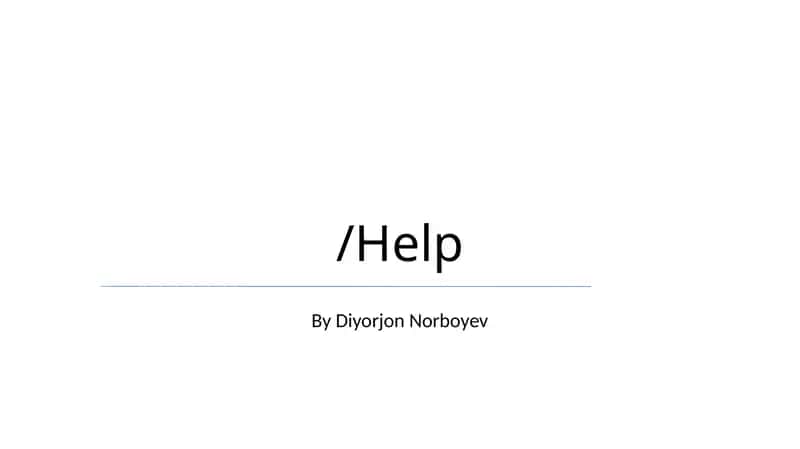 Yordam Hujjatlari Umumiy Ko'rinishi 1