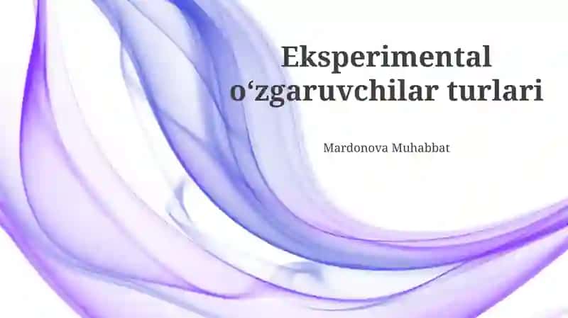 Aralashuvchi O'zgaruvchi