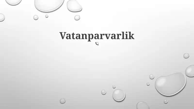 Vatanparvarlik 1