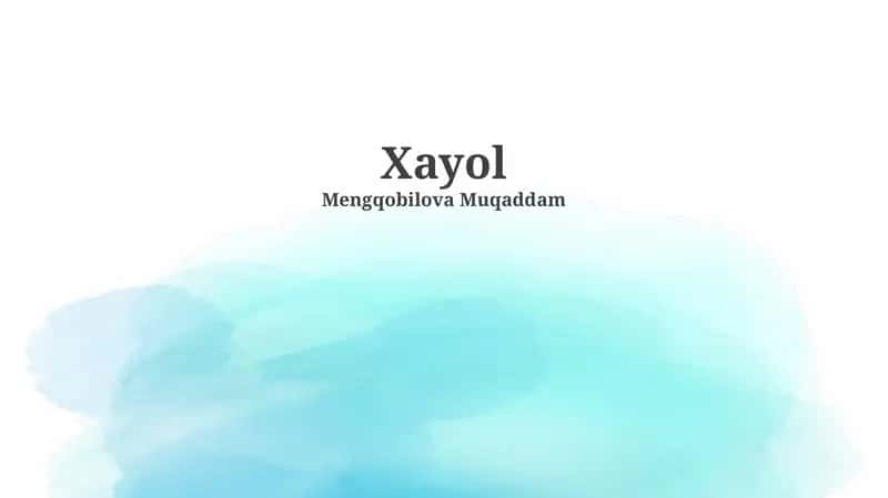 Tasavvur anatomiyasi 1