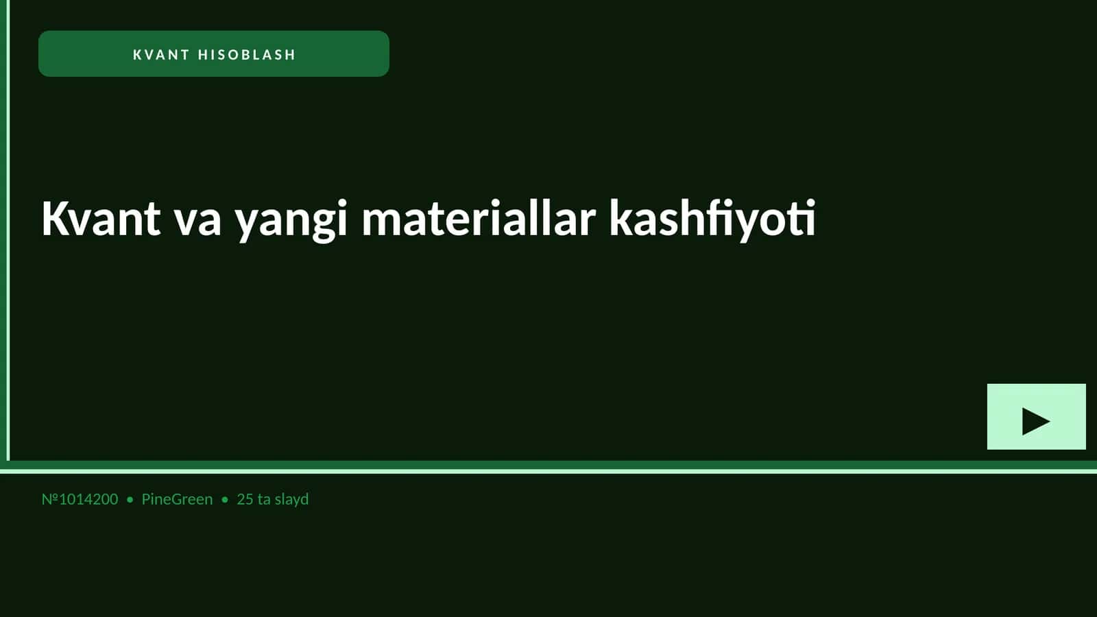 KVANT HISOBLASH 1