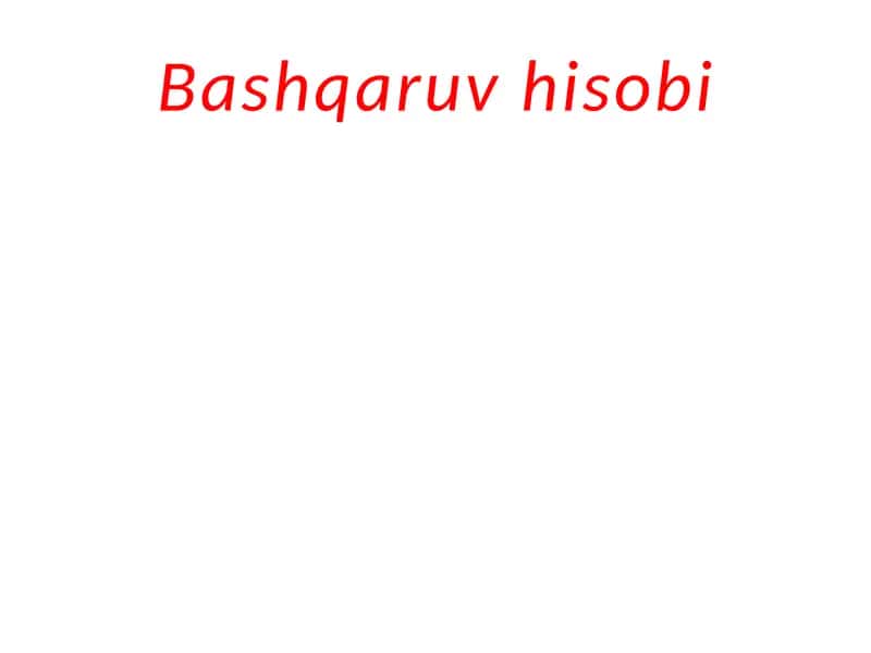 Bashqaruvhisobi 1