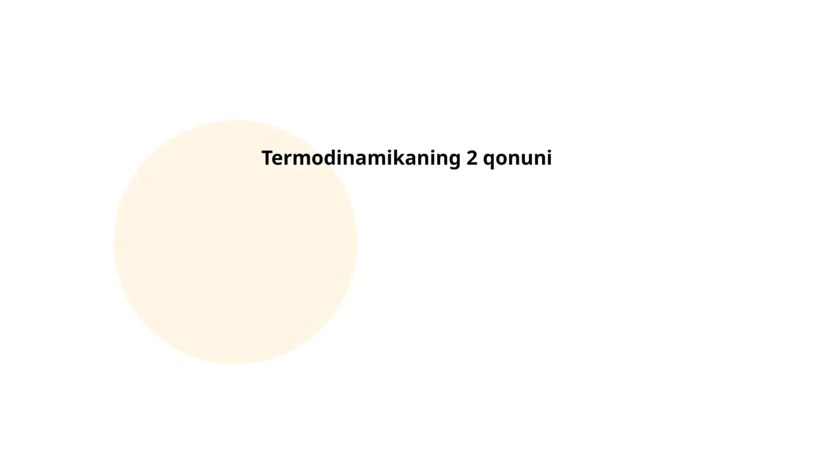 Termodinamikaning 2 qonuni 1