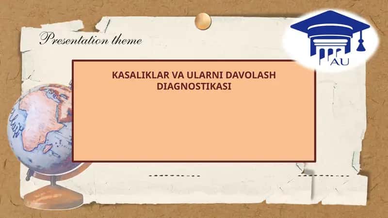 Parazitar kasaliklar va ularni davolash diagnostika usullari 1