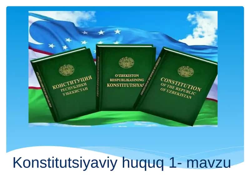 Konstitutsiyaviy huquq faniga kirsh 1