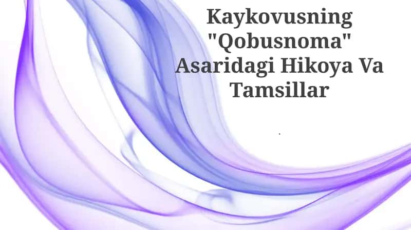 Qobusnoma 1
