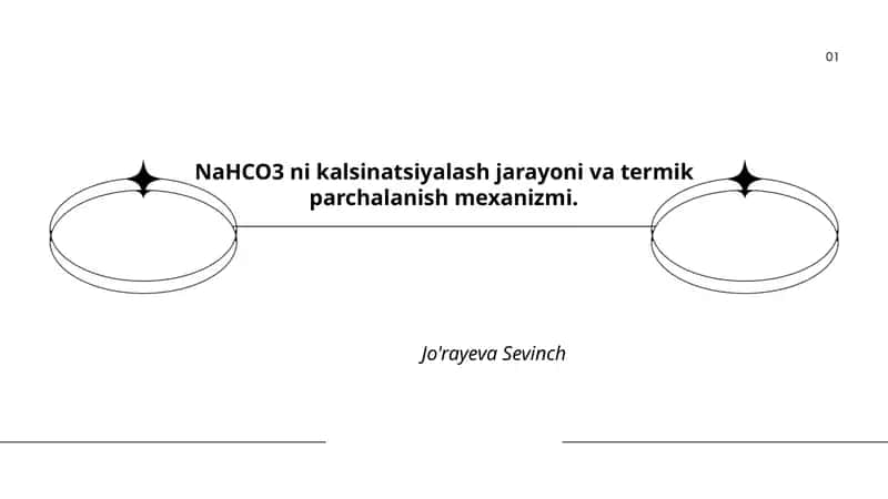 NaHCO3 kalsinatsiyalash va termik parchalanish 1