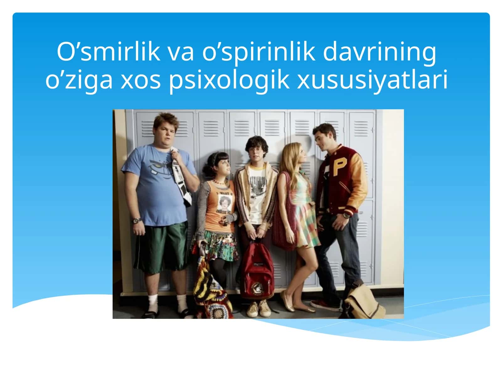 O’smirlik va o’spirinlik davrining o’ziga xos psixologik xususiyatlari 1