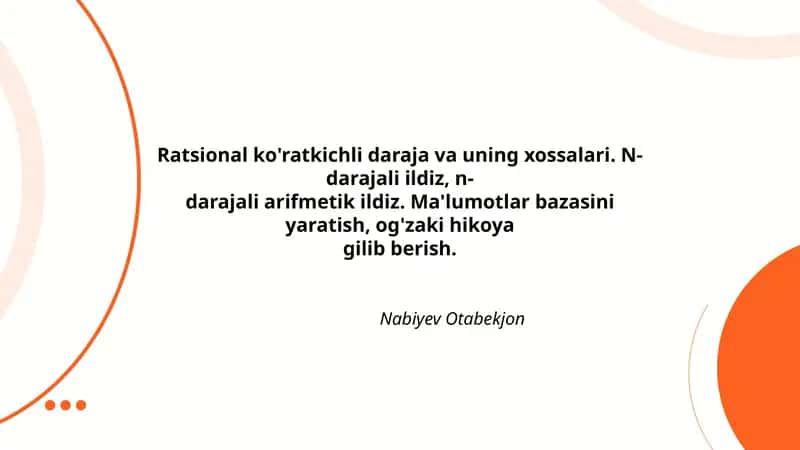 Ratsional ko'ratkichli daraja va uning xossalari 1