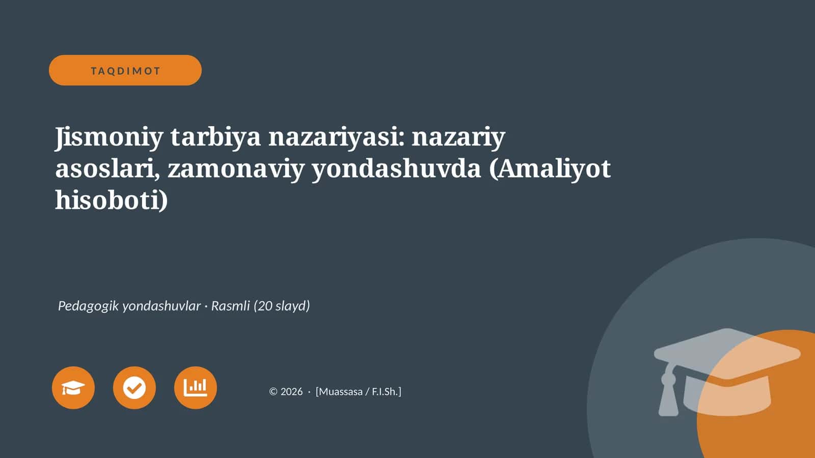 Jismoniy tarbiya nazariyasi 1