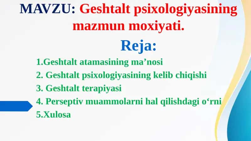 Geshtalt psixologiyasi 1