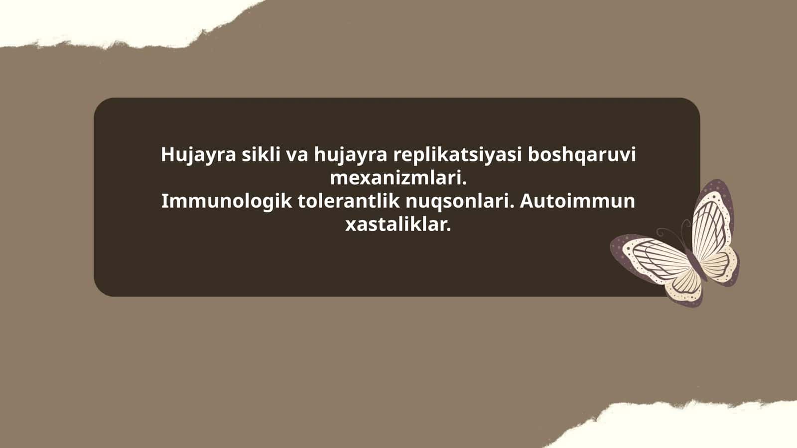 Hujayra sikli va hujayra replikatsiyasi 1