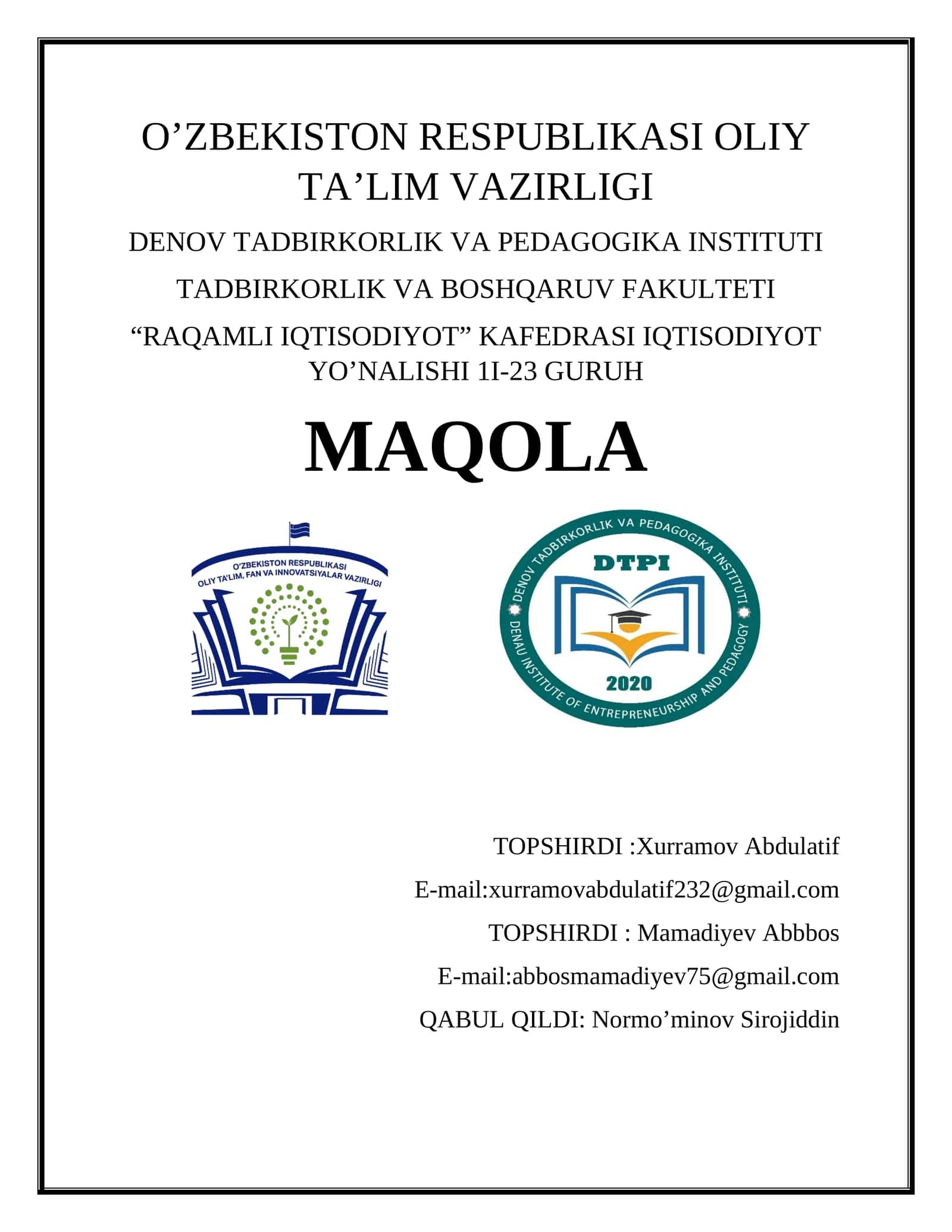 Aksiyadorlik jamiyatlarining korporativ moliyaviy strategiyasi va ularning moliyaviy holati tahlili 1