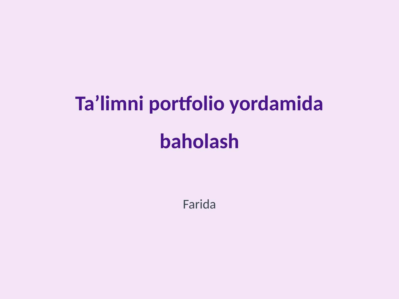 Ilm yoʻli variativ dasturi 1