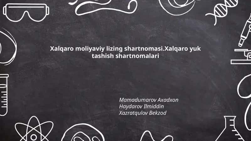 Xalqaro moliyaviy lizing shartnomasi 1