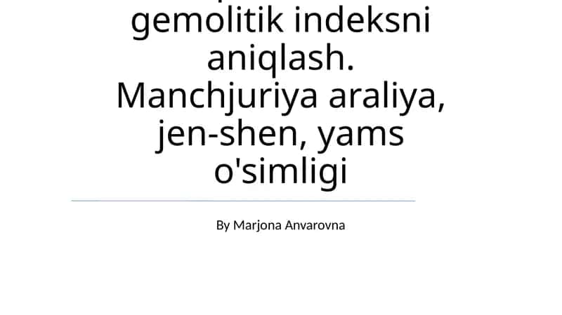 Saponinlarni gemolitik indeksni aniqlash 1