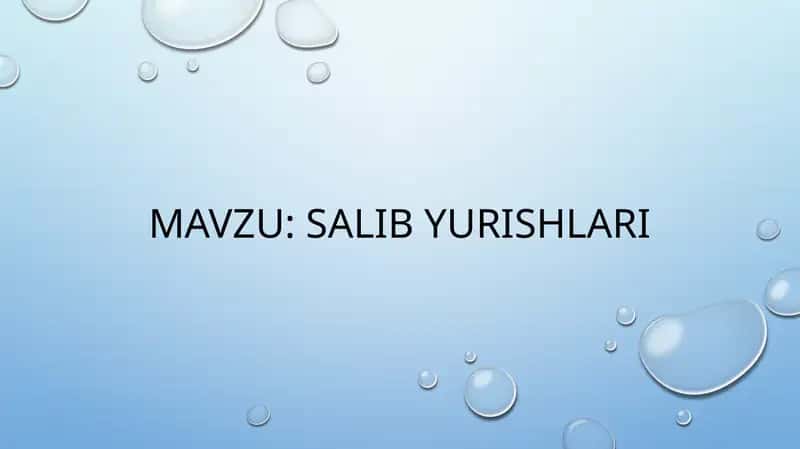 salib yurishlari 1