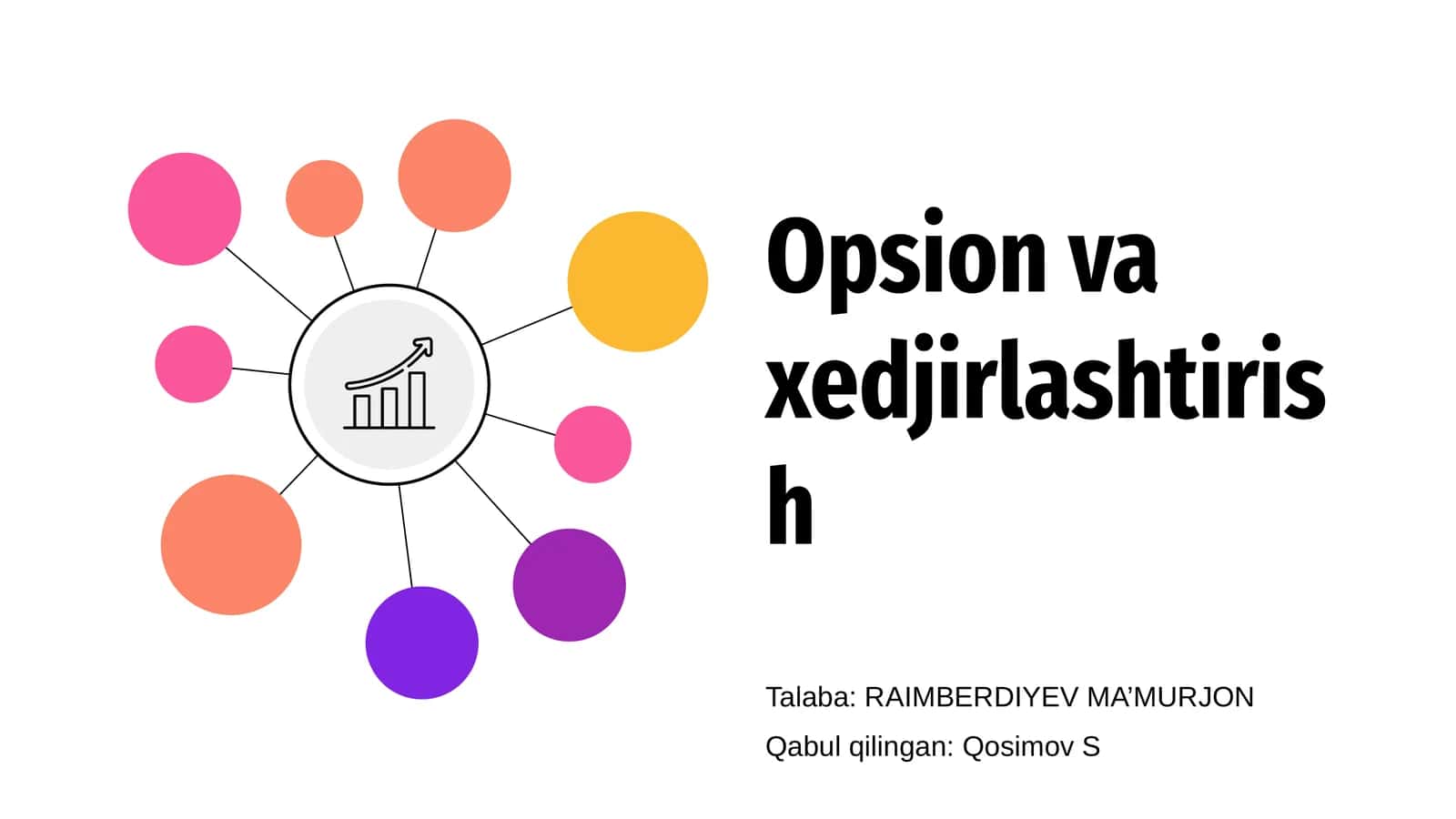 Opsion va xedjirlashtirish 1