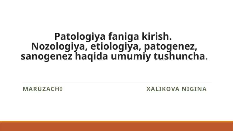 Patologiyafanigakirish 1