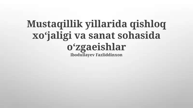 Xalq amaliy sanʼatining rivojlanishi 1