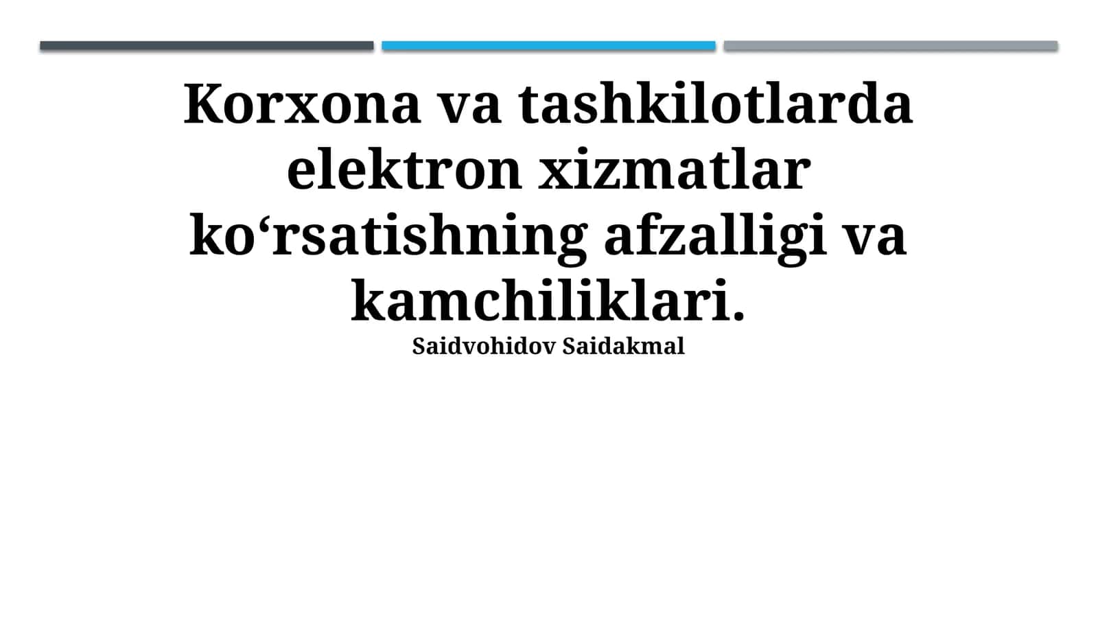 Elektron Xizmatlar Afzalliklari va Kamchiliklari 1