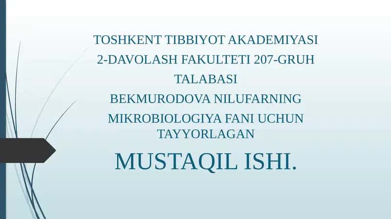 Mikrobiologiya fanining prionlar haqida tushuncha 1
