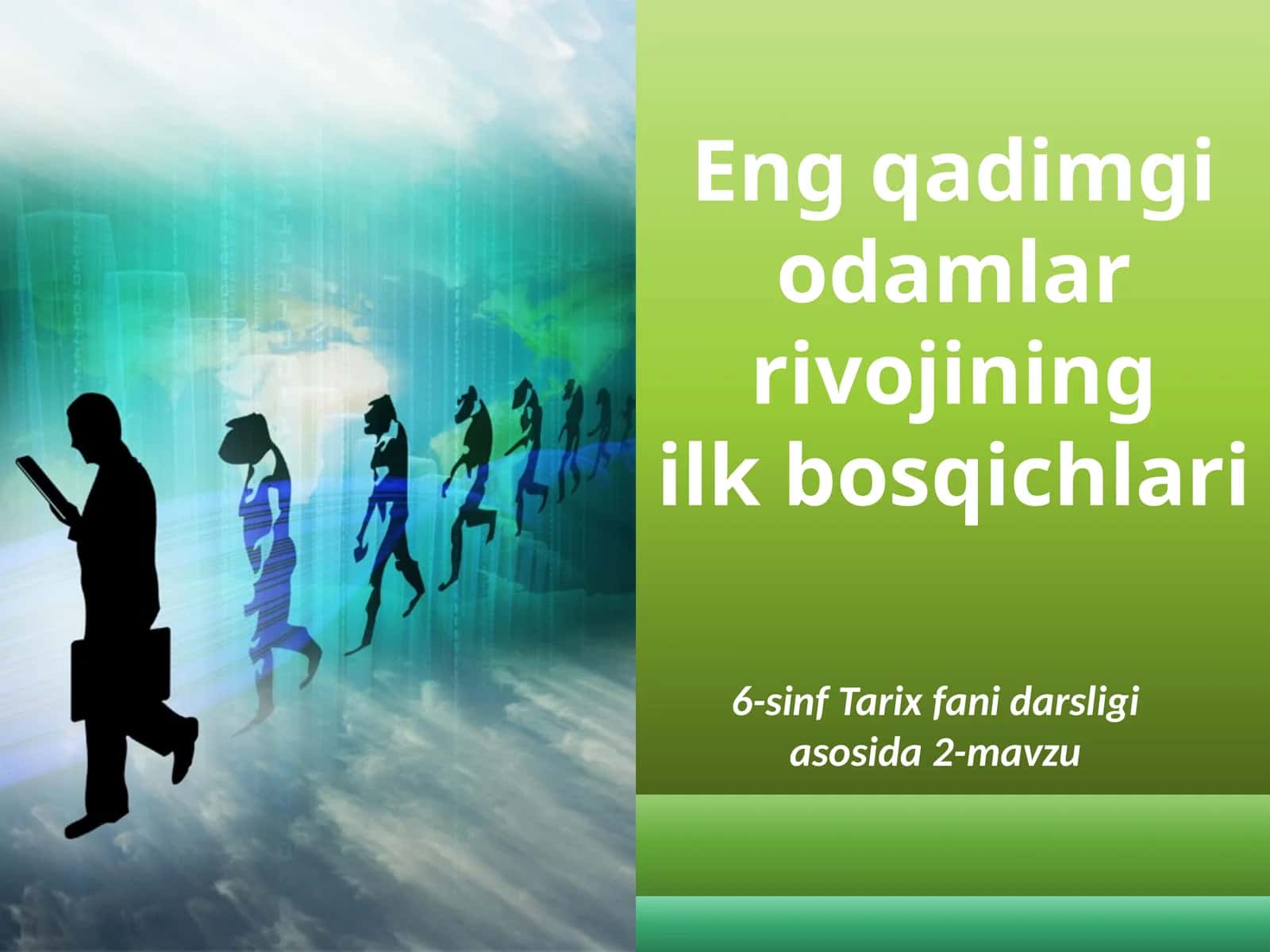 6-sinf Tarix fanidan darsligi asosida 2-mavzu 1