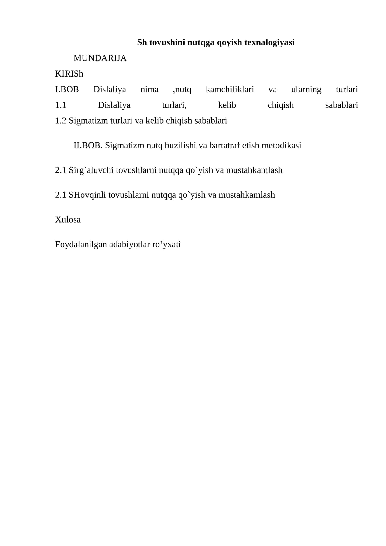 Sigmatizm nutq buzilishi va bartatraf etish metodikasi 1