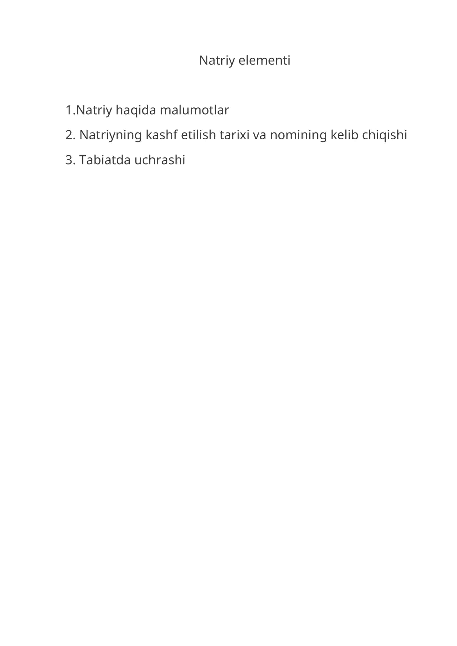 Natriy elementi 1