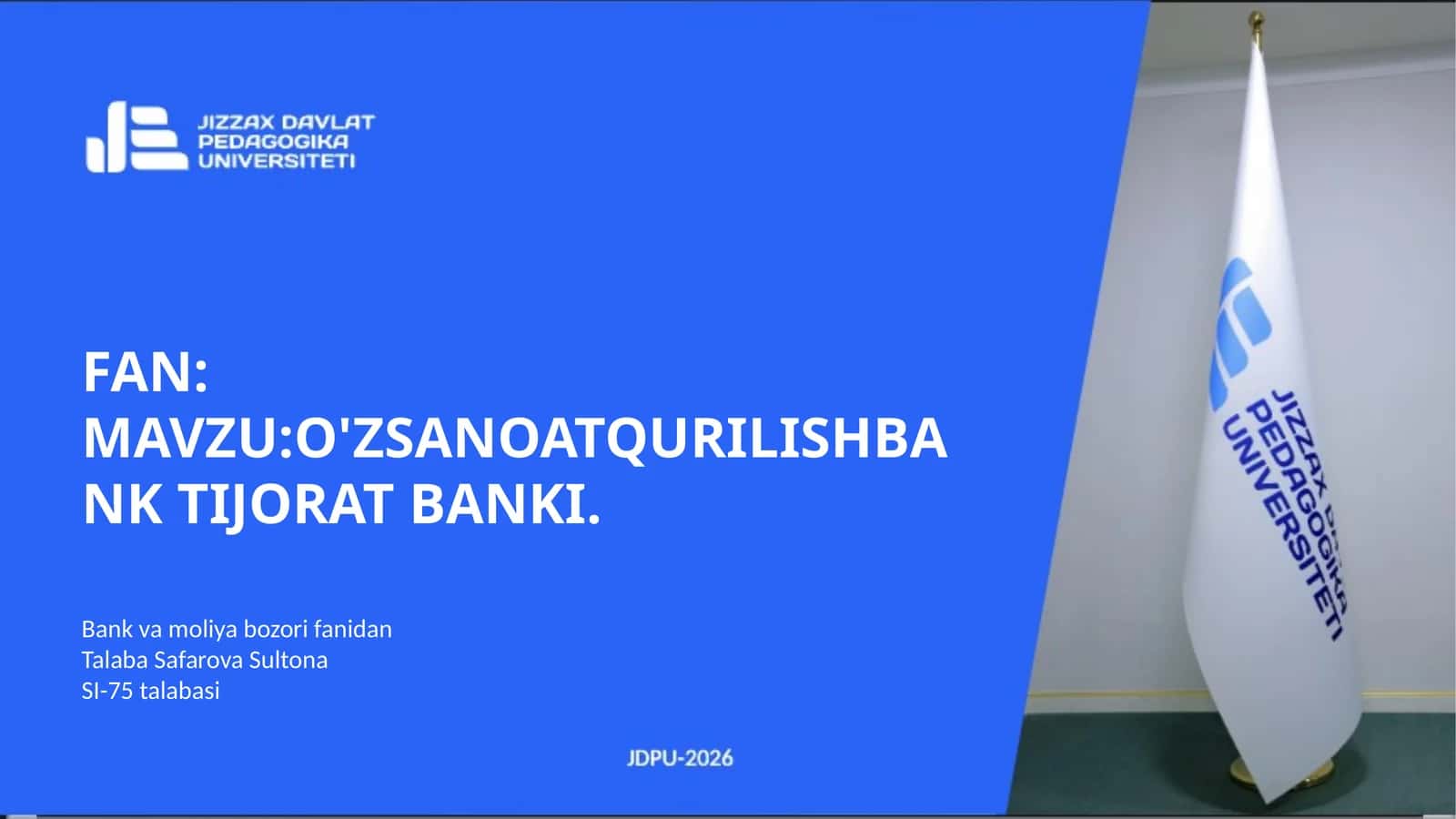 O'ZSANOATQURILISHBANK 1