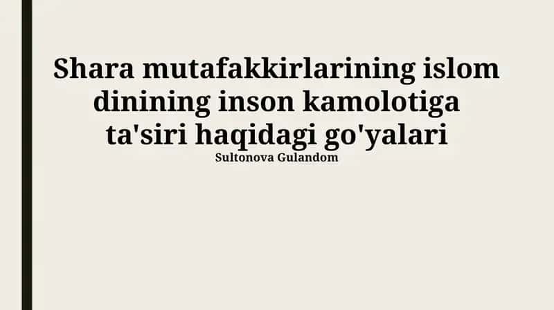 Al-Fārābining inson va jamiyat haqidagi falsafasi 1