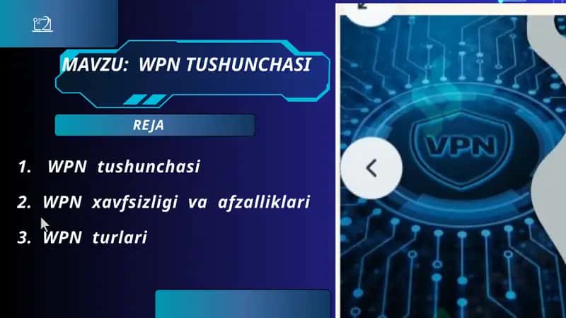 VPN TUSHUNCHASI 1