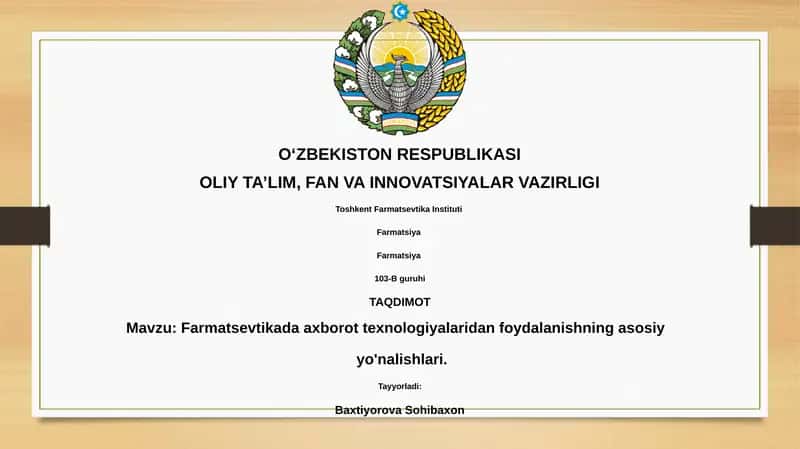 Farmatsevtika 1