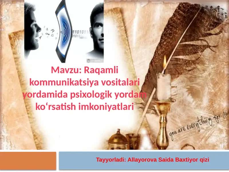 Raqamli kommunikatsiya vositalari yordamida psixologik yordam ko‘rsatish imkoniyatlari 1