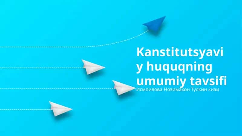 Kanstitutsyaviy huquqning umumiy tavsifi 1