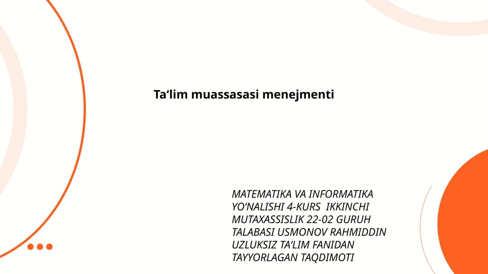 Ta‘lim muassasasi menejmenti 1