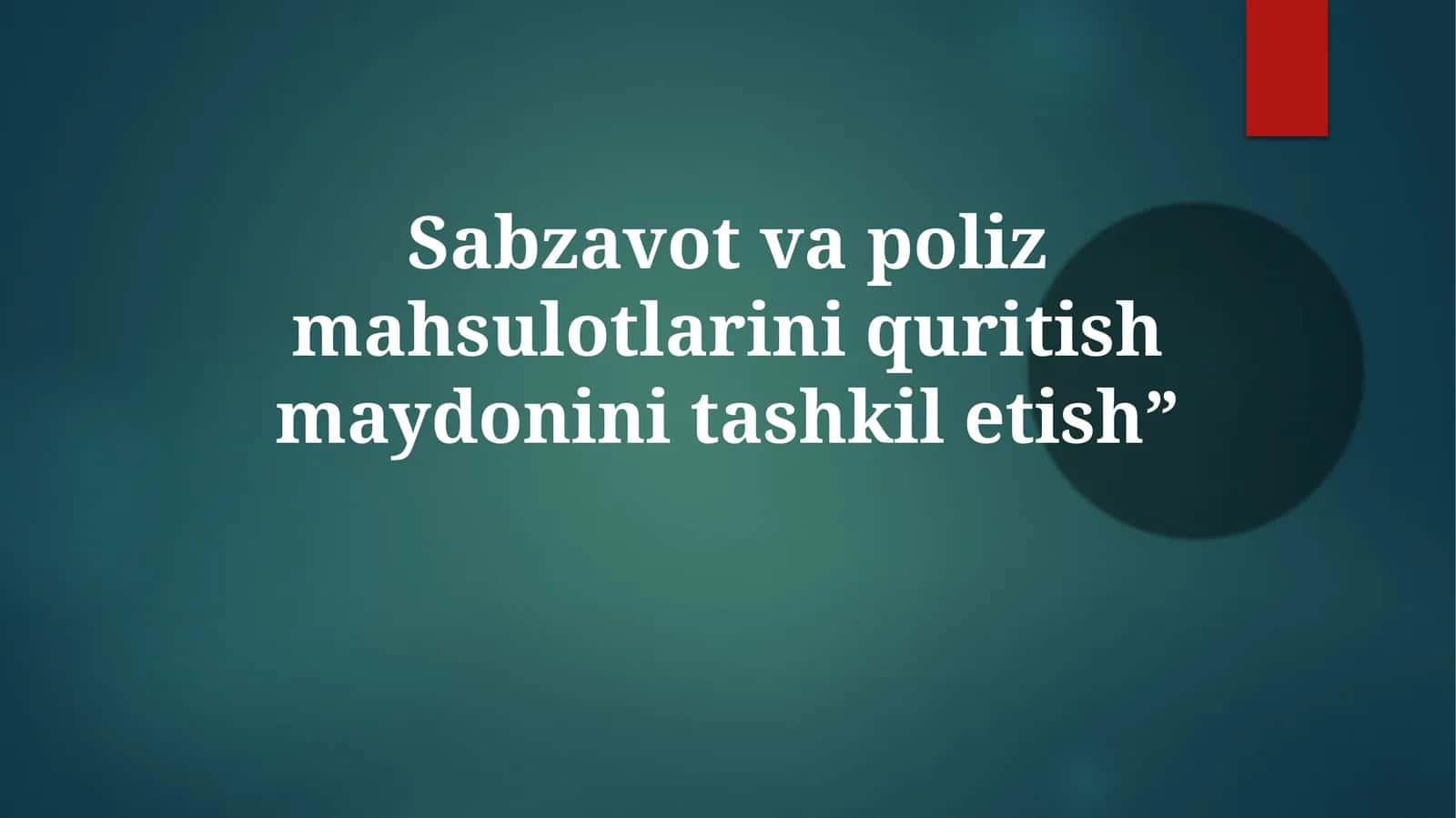 Quritishning ahamiyati 1
