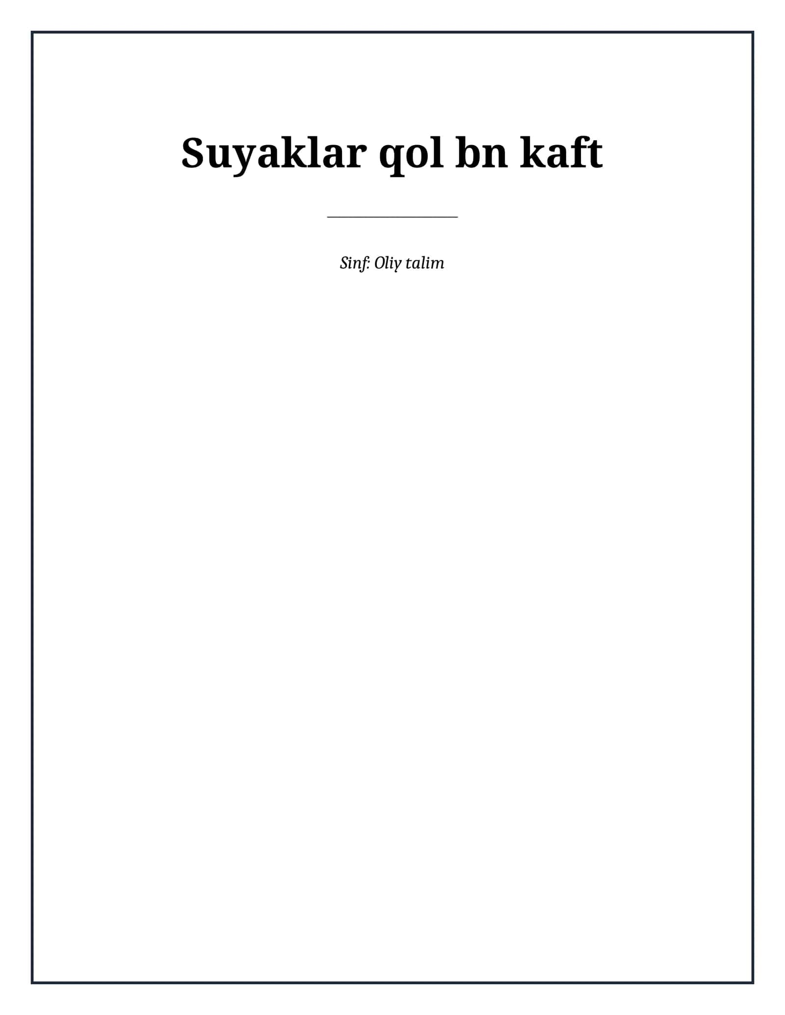 Lesson on Suyaklar qol bn kaft 1