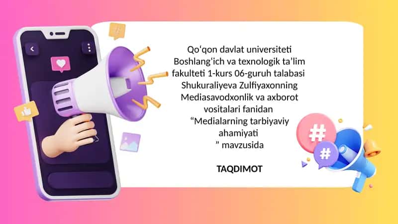 Medialarning tarbiyaviyahamiyati 1
