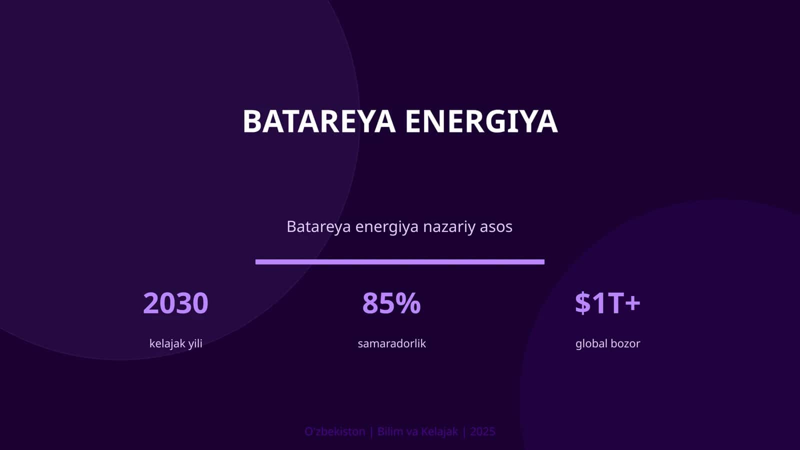 Batareya energiya 1