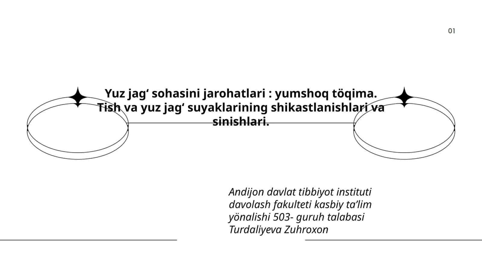 Yuz jagʻ sohasini jarohatlari 1
