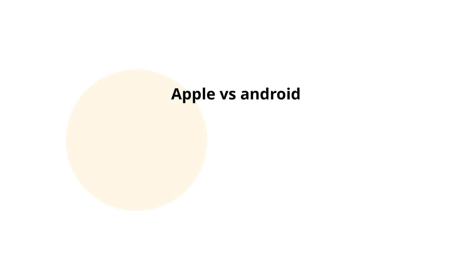 Apple vs android 1