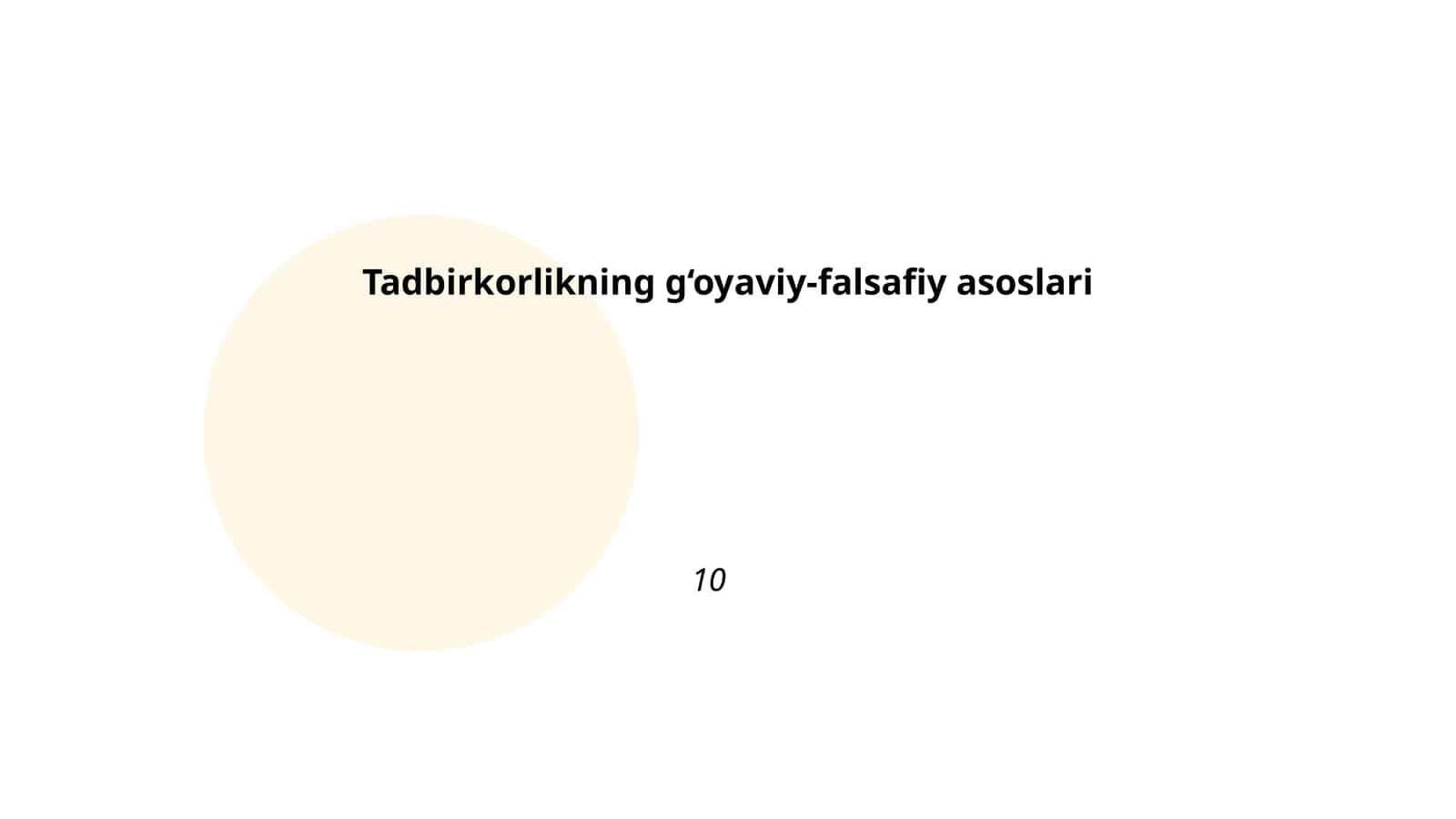 Tadbirkorlikning g‘oyaviy-falsafiy asoslari 1
