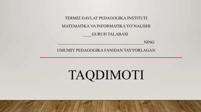 pedagogika shaxs tarbiyasi va rivojlanishi to‘g‘risidagi fan. Ilmiy-pedagogik tadqiqotlar metadologiyasi va metodlari 1