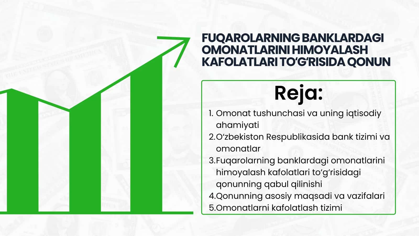 Omonat tushunchasi va uning iqtisodiy ahamiyati 1