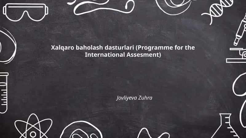 Xalqaro baholash dasturlari 1