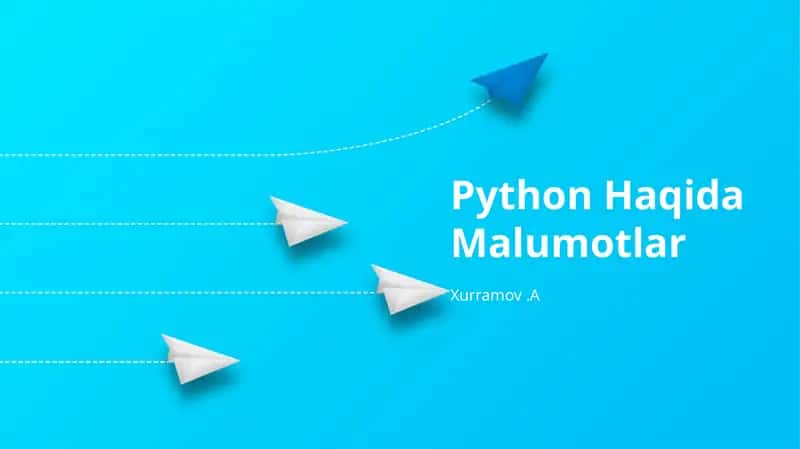 Python Haqida Malumotlar 1