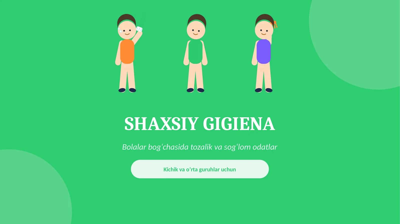 Shaxsiy Gigiena 1